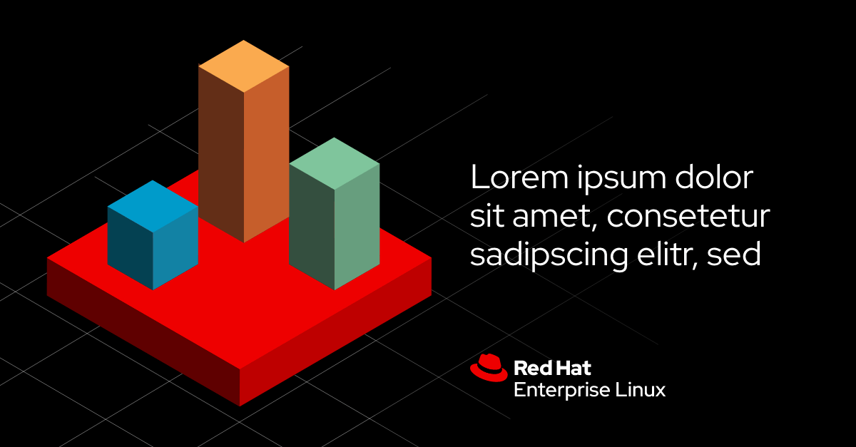 illustration of polygon towers with lorem ipsum placeholder text