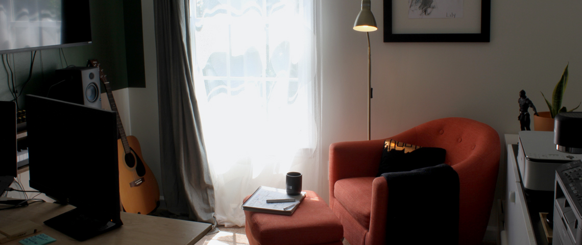 Aaron Williamson's desk