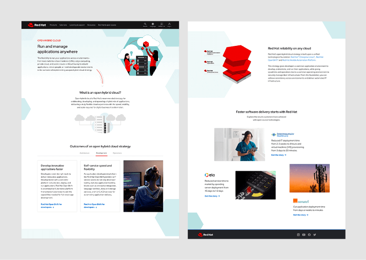 Open hybrid cloud vision page