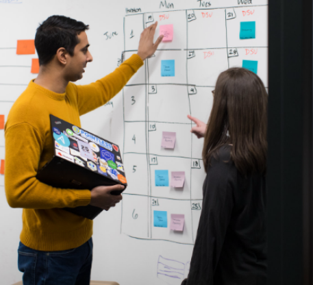 Erase board calendar image